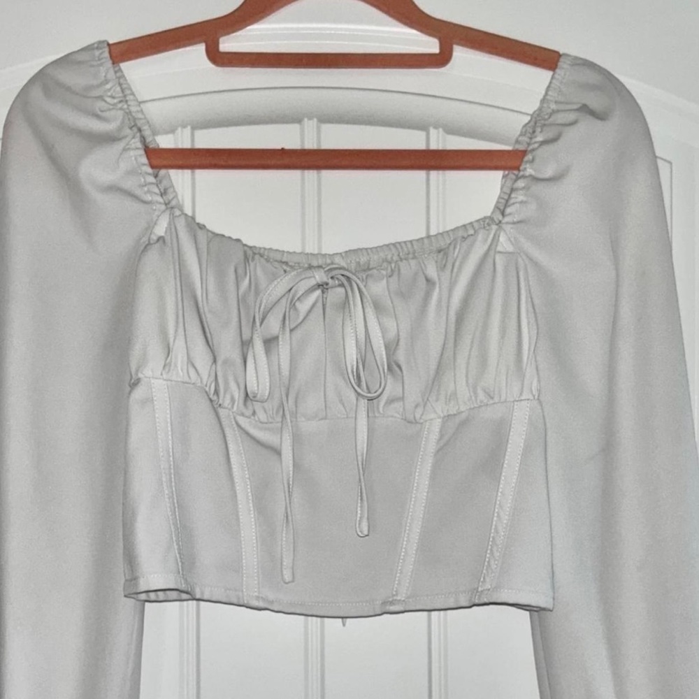 (XS) Crop Corset Blouse